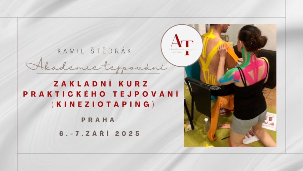 2025, Akademie tejpovani, Kamil Stedrak, Kurz tejpovani, Praha, skola tejpovani