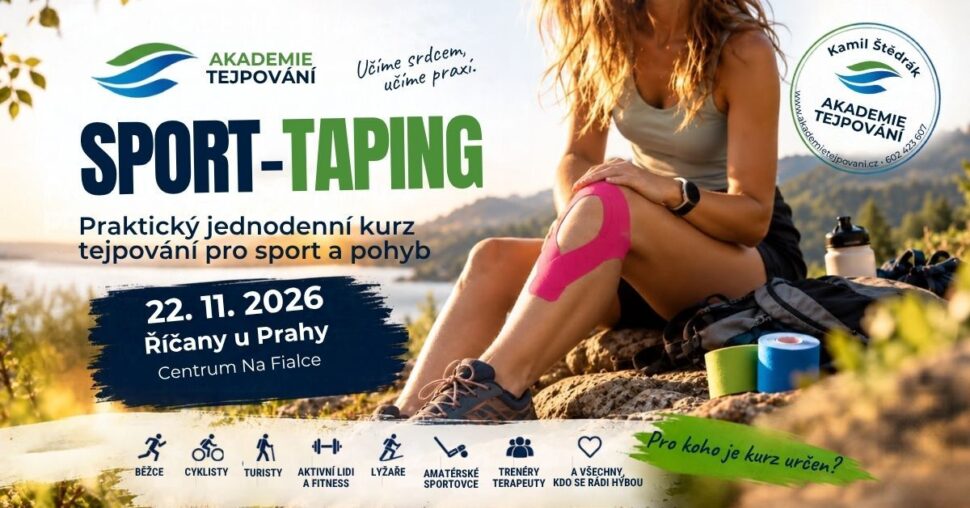 Akademie tejpovani, Kamil Stedrak, kurz tejpovani pro sportovce,sport taping, Ricany
